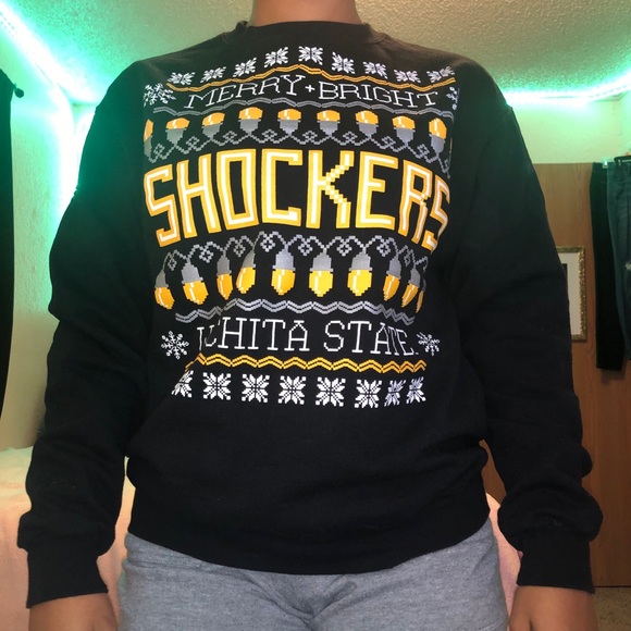 Wichita State Shockers Christmas Sweatshirt - Picture 1 of 2